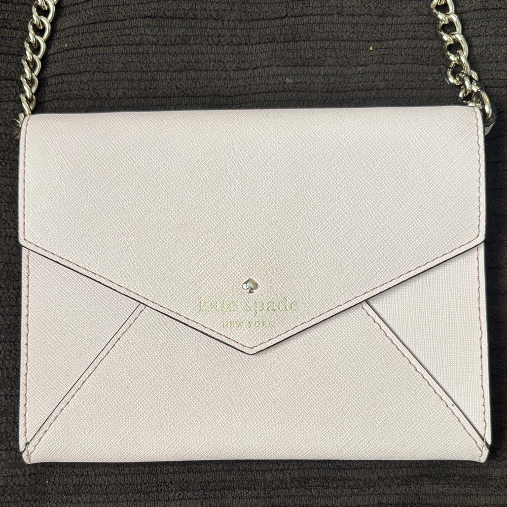 Kate Spade Light Pink Envelope Crossbody Clutch